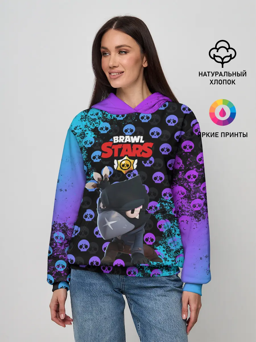 Женское худи / Brawl Stars CROW