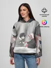Женское худи / ноль два перевертыш