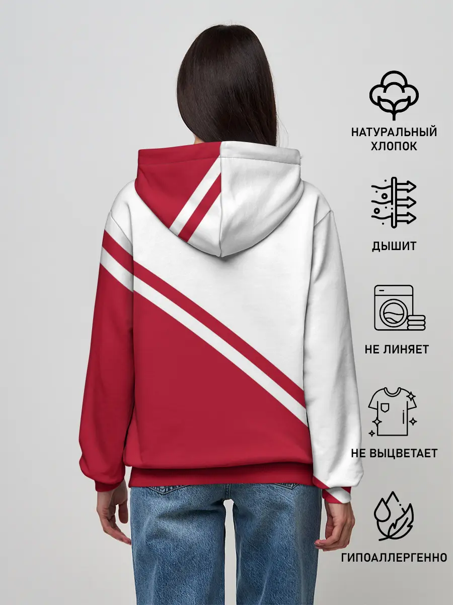 Женское худи / Chicago Bulls Red-White