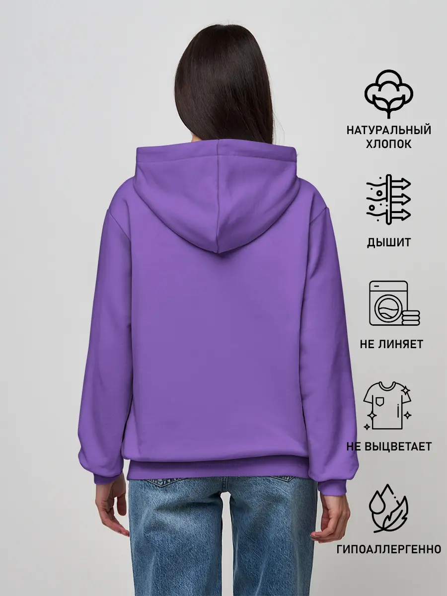 Женское худи / Billie Eilish Purple