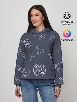 Женское худи / Космо киски