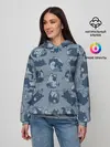 Женское худи / Камуфляж с котиками