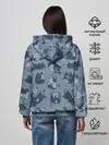 Женское худи / Камуфляж с котиками