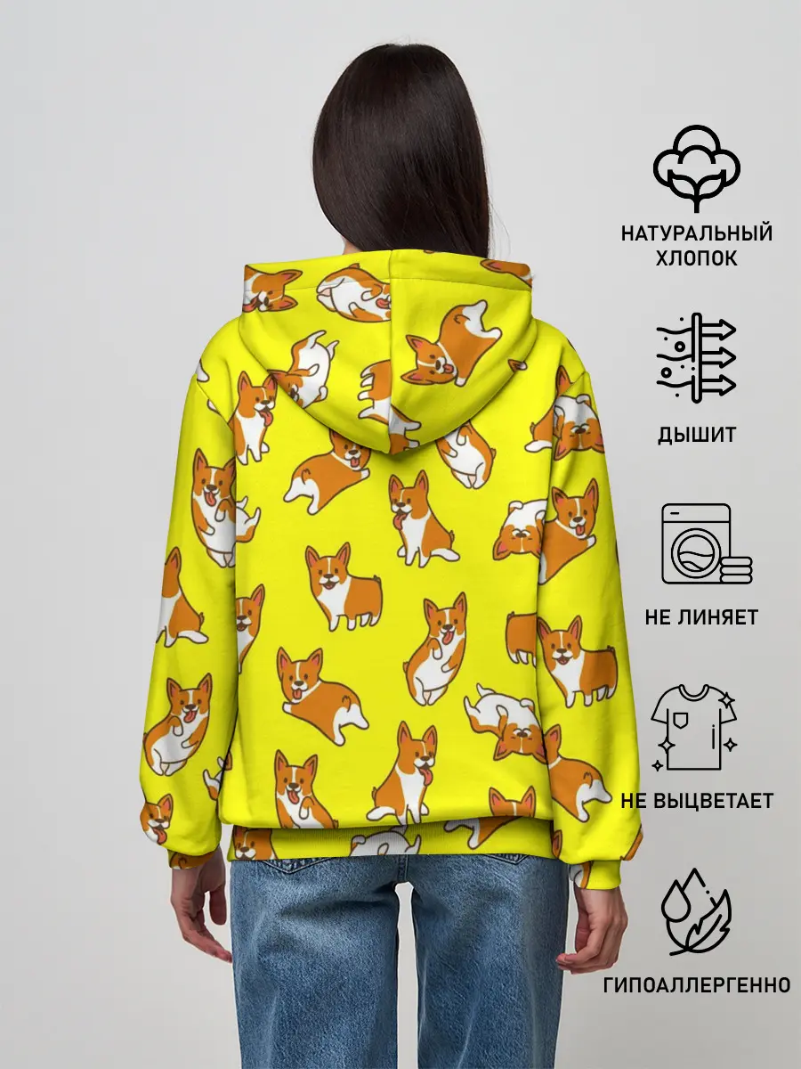Женское худи / Corgi