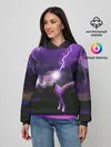 Женское худи / Кот и Молнии