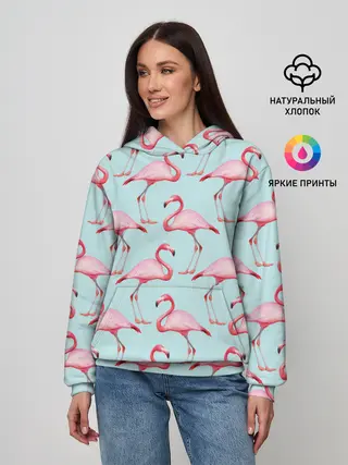 Женское худи / Фламинго.