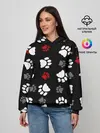 Женское худи / Следы лап