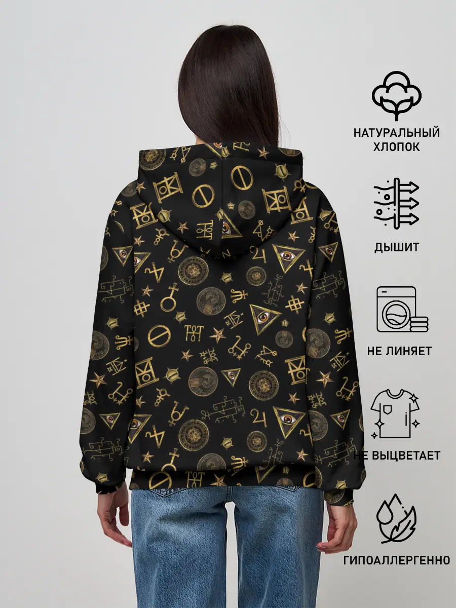 Женское худи / M.A.C.U.S.A. print