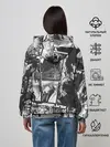 Женское худи / EPIC MAIN ANIME CHARACTERS 3D! monochome