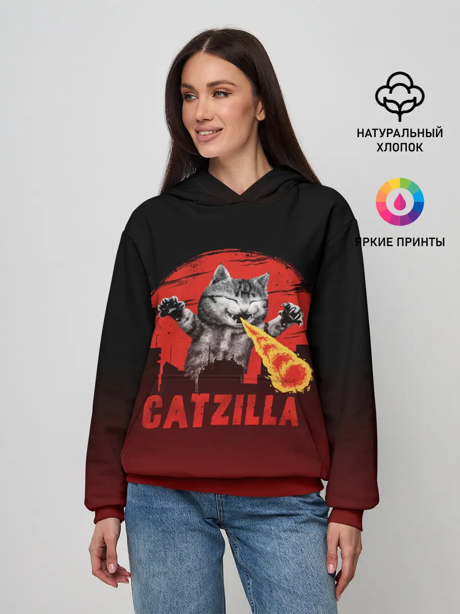 Женское худи / CATZILLA | КЭТЗИЛЛА