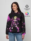 Женское худи / Кира джоджо фиолетовые брызги
