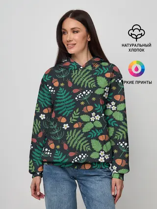 Женское худи / Forest leaves