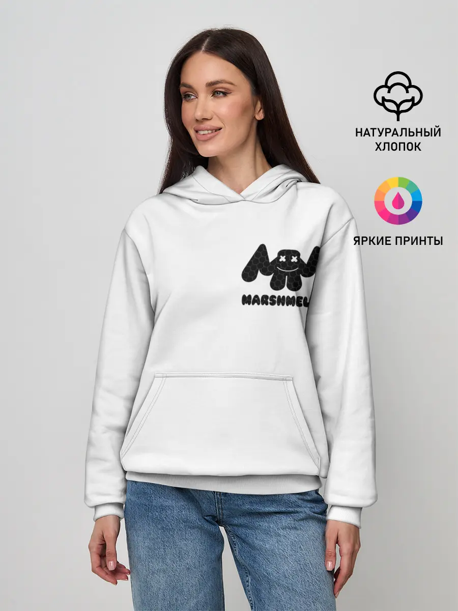 Женское худи / Marshmello (Спина)