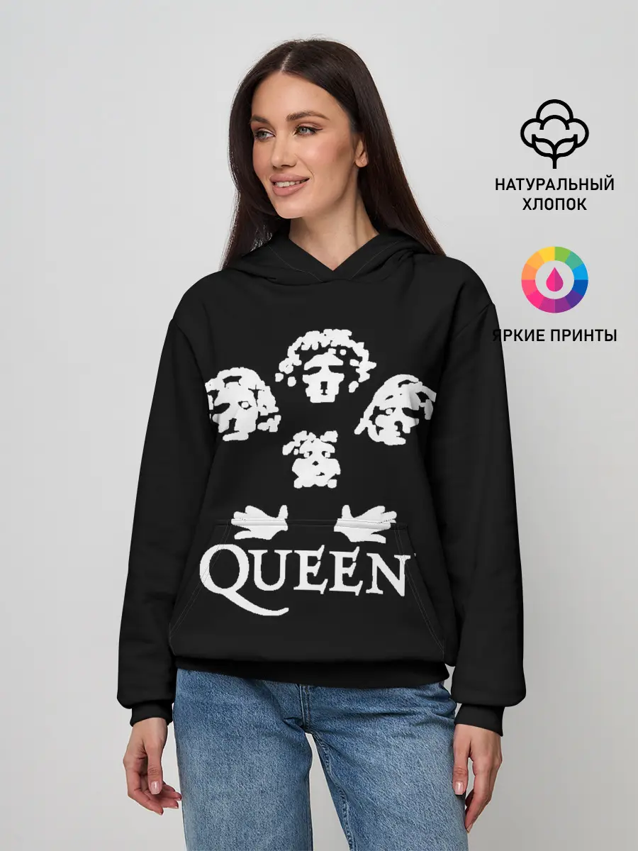 Женское худи / QUEEN | КВИН (+НА СПИНЕ)