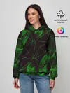 Женское худи / GREEN STRIPES | ЗЕЛЕНАЯ ГЕОМЕТРИЯ