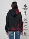Женское худи / RED STRIPES | КРАСНАЯ ГЕОМЕТРИЯ