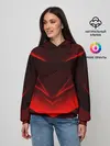 Женское худи / GEOMETRY STRIPES | КРАСНАЯ ГЕОМЕТРИЯ