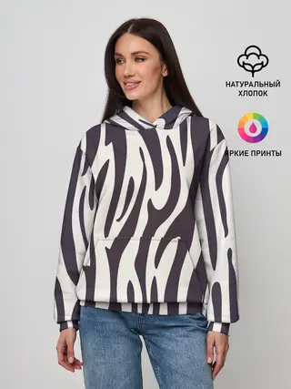 Женское худи / Я зебра