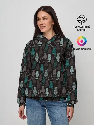 Женское худи / Котики
