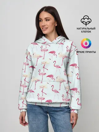 Женское худи / Фламинго