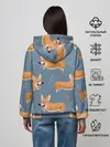Женское худи / Корги с бабочкой