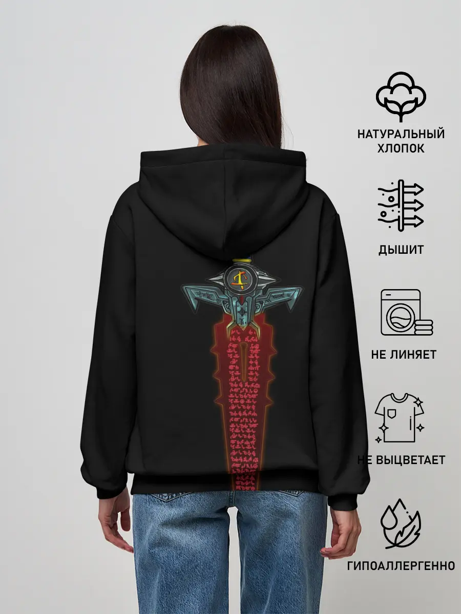 Женское худи / Logo+(На спине)