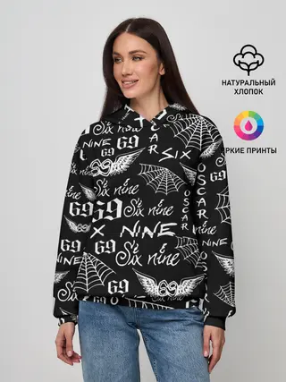 Женское худи / 6IX9INE ТАТУИРОВКИ