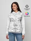 Женское худи / Геометрическое лицо