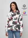 Женское худи / Черный котик