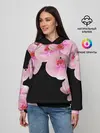 Женское худи / Орхидеи в ночи