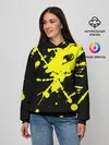 Женское худи / Хвост Феи желтые брызги