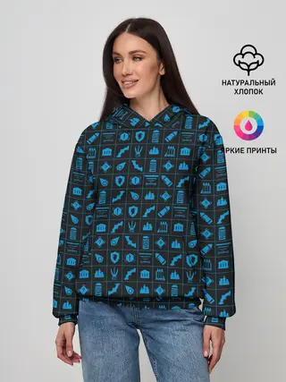 Женское худи / Batman pattern