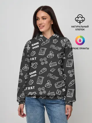 Женское худи / video game