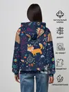 Женское худи / Звери природа индейцы этно