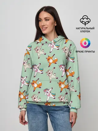 Женское худи / Dabbing Animals