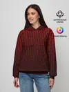 Женское худи / текстура красный градиент