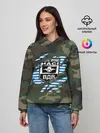 Женское худи / Рваный камуфляж ВДВ