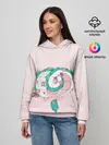 Женское худи / Спящий дракон Хаку чиби цветы