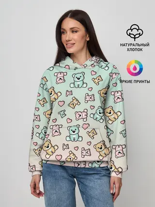 Женское худи / МИШКИ