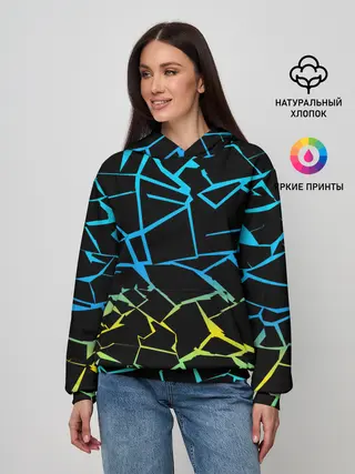 Женское худи / НЕОНОВЫЙ ГРАДИЕНТ