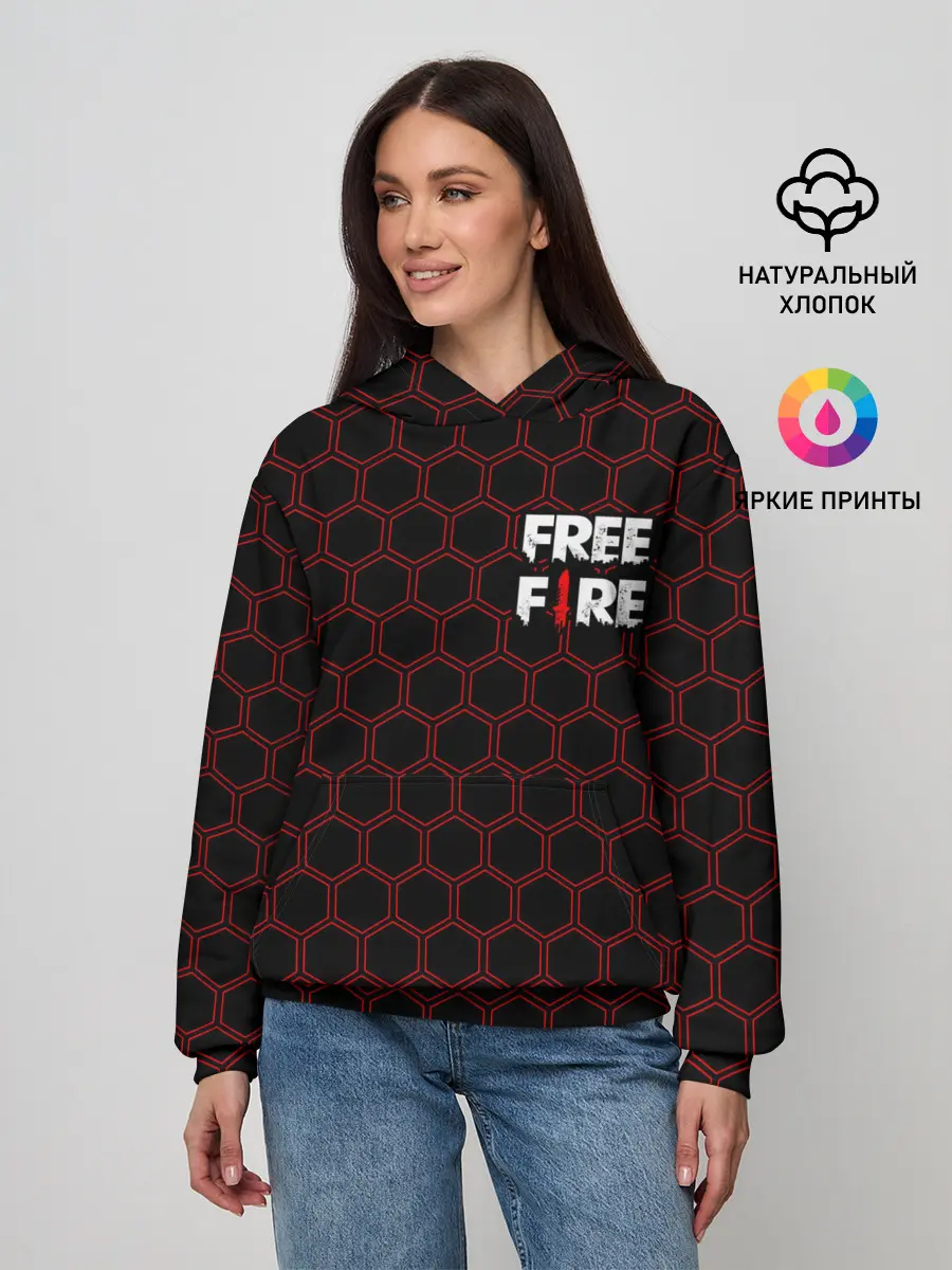 Женское худи / FREE FIRE / ФРИ ФАЕР