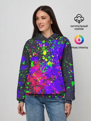 Женское худи / КИСЛОТНЫЕ БРЫЗГИ