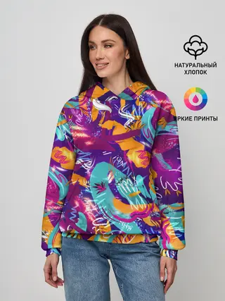 Женское худи / Яркие краски