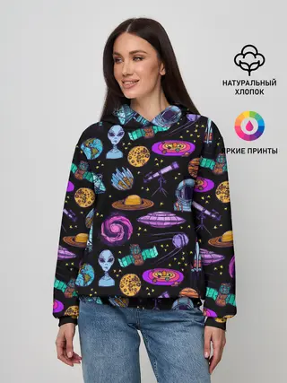 Женское худи / космос