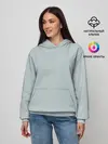 Женское худи / Радуга v5 - голубой