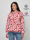 Женское худи / Сердечки паттерн