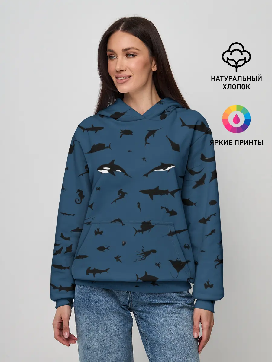 Женское худи / Fish