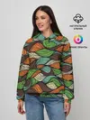 Женское худи / Абстрактные волны