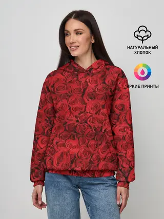 Женское худи / Розы