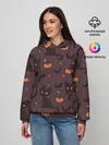 Женское худи / Хэллоуиновский кот